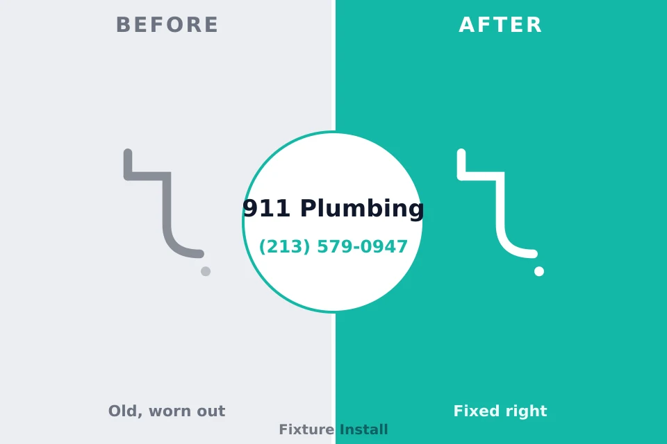 Before and after: plumbing repair Oak Grove, LA